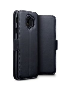 Terrapin Low Profile Δερμάτινη Θήκη - Πορτοφόλι Wallet Case (117-002a-075) Μαύρο (Samsung Galaxy J4 2018)