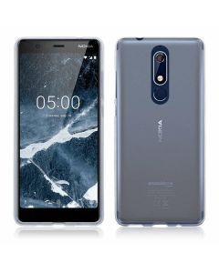 Terrapin Θήκη Σιλικόνης Slim Fit Silicone Case (118-001-267) Ημιδιάφανο Λευκό (Nokia 5.1 2018)