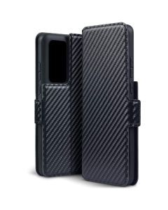 Terrapin Θήκη Πορτοφόλι Wallet Case (117-083-245) Carbon Fibre Black (Huawei P40)
