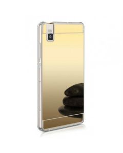 Forcell Mirror Slim Fit Gel Case Θήκη Σιλικόνης Gold (Huawei Honor 7i / Huawei Shot X)