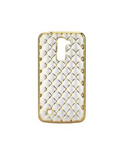Forcell Luxury Diamonds Slim Fit Gel Case Θήκη Σιλικόνης Gold (LG K7)