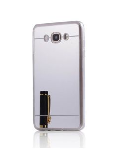 Forcell Mirror Slim Fit Gel Case Θήκη Σιλικόνης Silver (Samsung Galaxy J1 II 2016)