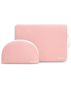 Tomtoc Lady Collection A27 Shell Sleeve with Pouch Τσάντα και Τσαντάκι για MacBook / Laptop 13'' - Pink