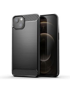TPU Carbon Rugged Armor Case Black (iPhone 13)