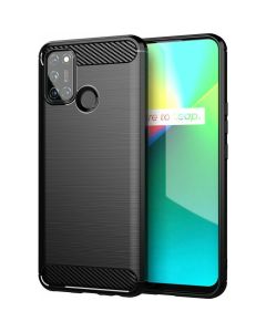 TPU Carbon Rugged Armor Case Black (Realme C21)
