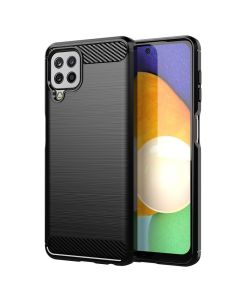 TPU Carbon Rugged Armor Case Black (Samsung Galaxy A22 4G)