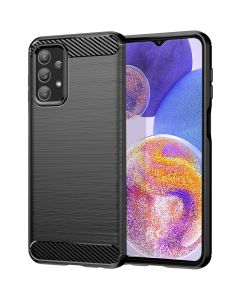 TPU Carbon Rugged Armor Case Black (Samsung Galaxy A23 4G / 5G)