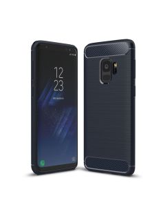 TPU Carbon Rugged Armor Case Ανθεκτική Θήκη Dark Blue (Samsung Galaxy S9)