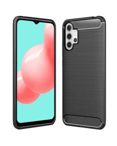 TPU Carbon Rugged Armor Case Black (Samsung Galaxy A32 4G)