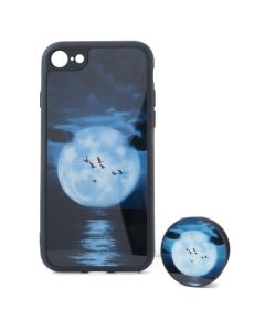 TPU Case Moon Θήκη Σιλικόνης με Popsocket (iPhone 7 / 8 / SE 2020 / 2022)