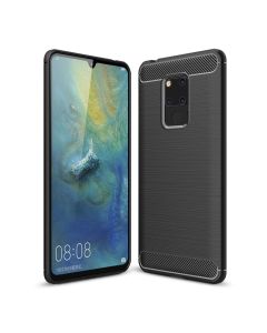 TPU Carbon Rugged Armor Case Black (Huawei Mate 20)