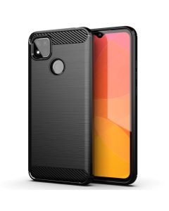 TPU Carbon Rugged Armor Case Black (Xiaomi Redmi 9C)