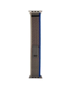 Trail Velcro Nylon Strap - Dark Gray - Υφασμάτινο Λουράκι για Apple Watch 38/40/41mm (1/2/3/4/5/6/7/8/9/SE)