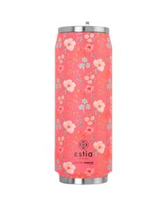 Estia Travel Cup Save The Aegean Stainless Steel 500ml Ισοθερμικό Ποτήρι - Bouquet Coral