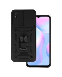 Camera Slide Hard Case Σκληρή Θήκη με Κάλυμμα Κάμερας - Black (Xiaomi Redmi 9A / 9AT)