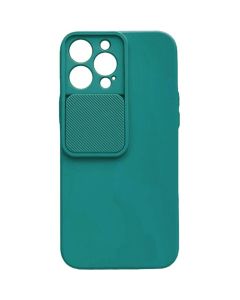 TPU Cover with Camshield Θήκη με Κάλυμμα Κάμερας - Dark Green (iPhone 14 Pro)