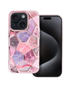 TWINKI Hybrid Dual Marble Case Θήκη Pink (iPhone 11)