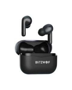 BlitzWolf BW-ANC3 TWS True Bluetooth Stereo Earphones with ANC and Charging Box - Black
