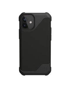 UAG Metropolis LT Smooth PU Case Ανθεκτική Θήκη Black (iPhone 12 Mini)