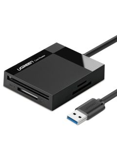 UGREEN Memory Card Reader USB 3.0 (CR125 30333) Συσκευή Ανάγνωσης Καρτών Μνήμης SD / micro SD / CF / MS - Black