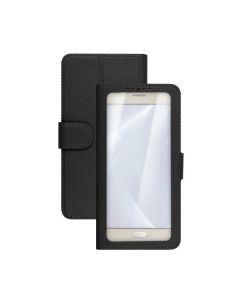 Celly Unica View L Case Θήκη Πορτοφόλι Black για συσκευές με οθόνη από 4.0" μέχρι 4.5"