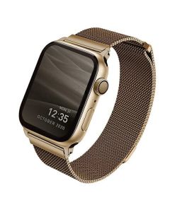 UNIQ Dante Milanese Strap Stainless Steel Golden για Apple Watch 42/44/45mm (4/5/6/7/SE)