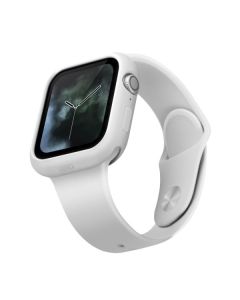 UNIQ Lino Slim Silicone Case Θήκη Σιλικόνης White για Apple Watch 44mm (Series 4/5/6/SE)