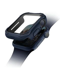 UNIQ Torres Antimicrobial Case with 9H Tempered Glass για Apple Watch 40mm (4/5/6/SE) - Nautical Blue