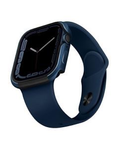 UNIQ Valencia Protective Case Θήκη Blue για Apple Watch 44/45 mm (Series 4/5/6/7/8/9/SE)