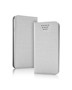 Universal Smart Wallet Case Θήκη Πορτοφόλι Metallic για συσκευές με οθόνη από 4.5" μέχρι 5.0"