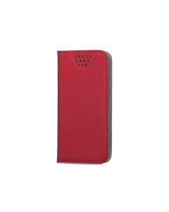 Universal Smart Wallet Case Θήκη Πορτοφόλι Κόκκινο για συσκευές με οθόνη από 4.7" μέχρι 5.3"