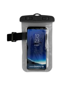 Αδιάβροχη Θήκη Universal Bag / Armband για Συσκευές Οθόνης από 5.0'' έως 5.8" με Κούμπωμα - Black