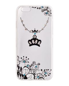 VENNUS ART Strass TPU Case Θήκη Σιλικόνης με Στρας - Crown Black (Samsung Galaxy S7)