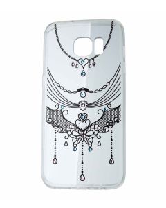 VENNUS ART Strass TPU Case Θήκη Σιλικόνης με Στρας - Decoration Black (Samsung Galaxy S7)