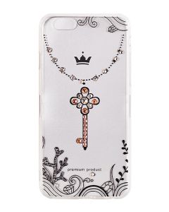 VENNUS ART Strass TPU Case Θήκη Σιλικόνης με Στρας - Keychain Black (iPhone 6 Plus / 6s Plus)