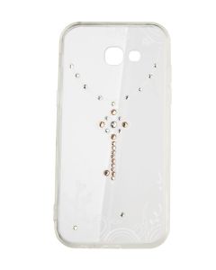 VENNUS ART Strass TPU Case Θήκη Σιλικόνης με Στρας - Keychain White (Samsung Galaxy A3 2017)