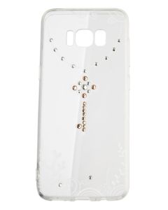VENNUS ART Strass TPU Case Θήκη Σιλικόνης με Στρας - Keychain White (Samsung Galaxy S8 Plus)