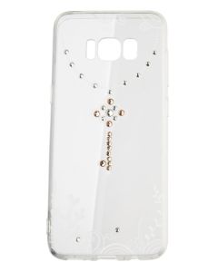 VENNUS ART Strass TPU Case Θήκη Σιλικόνης με Στρας - Keychain White (Samsung Galaxy S8 Plus)