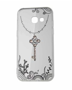 VENNUS ART Strass TPU Case Θήκη Σιλικόνης με Στρας - Keychain Black (Samsung Galaxy A3 2017)