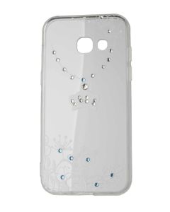 VENNUS ART Strass TPU Case Θήκη Σιλικόνης με Στρας - Crown White (Samsung Galaxy A3 2017)