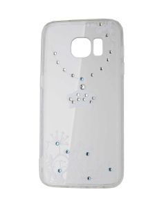 VENNUS ART Strass TPU Case Θήκη Σιλικόνης με Στρας - Crown White (Samsung Galaxy S7)
