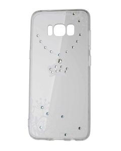 VENNUS ART Strass TPU Case Θήκη Σιλικόνης με Στρας - Crown White (Samsung Galaxy S8 Plus)
