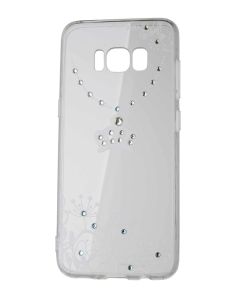 VENNUS ART Strass TPU Case Θήκη Σιλικόνης με Στρας - Crown White (Samsung Galaxy S8)
