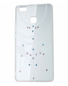 VENNUS ART Strass TPU Case Θήκη Σιλικόνης με Στρας - Decoration White (Huawei P9 Lite)