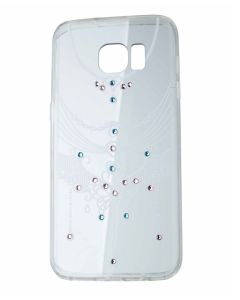 VENNUS ART Strass TPU Case Θήκη Σιλικόνης με Στρας - Decoration White (Samsung Galaxy S7 Edge)