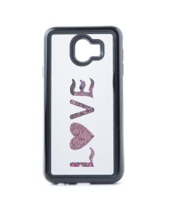 Vennus Mirror Water Case Glitter Love (Samsung Galaxy J4 2018)