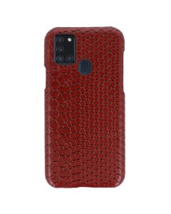 Vennus Wild Case PU Leather Σκληρή Θήκη Design 3 Dark Red  (Samsung Galaxy A21s)