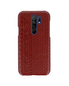 Vennus Wild Case PU Leather Σκληρή Θήκη Design 3 Dark Red (Xiaomi Redmi 9)