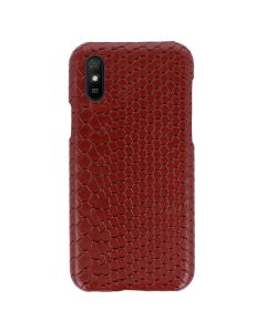 Vennus Wild Case PU Leather Σκληρή Θήκη Design 3 Dark Red (Xiaomi Redmi 9A / 9AT)