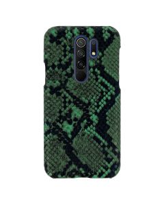 Vennus Wild Case PU Leather Σκληρή Θήκη Design 7 Black / Green (Xiaomi Redmi 9)